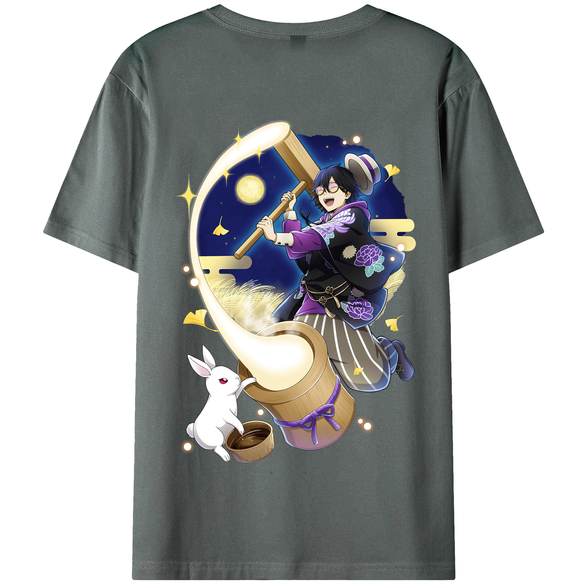 （画像用） 文豪ストレイドッグス Bungo Stray Dogs 綿100％半袖Tシャツ（背面プリント）
